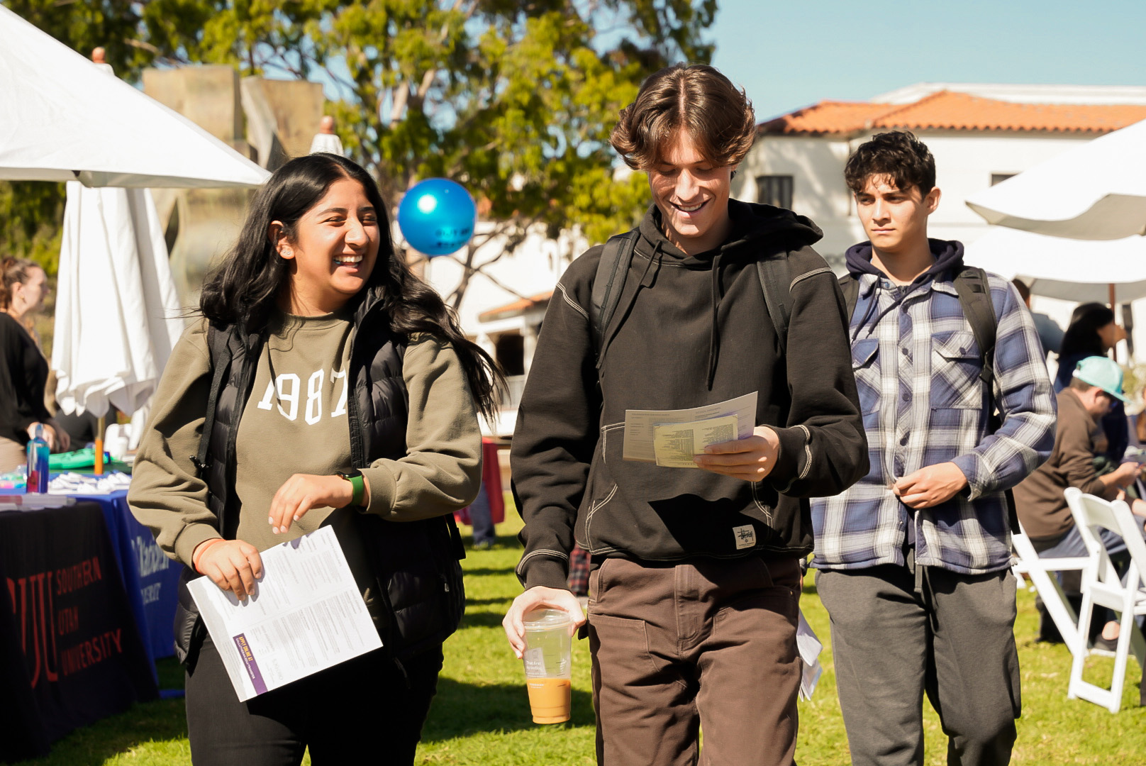 College Fair attendees
